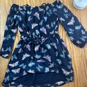 Children’s Place Navy Butterfly Print Dress